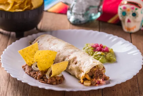 Taco sinaloense do rodízio Mexicaníssimo